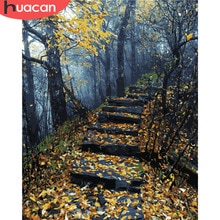Huacan Schilderij Van Nummers Vallen Landschap Foto Cadeau Kits Tekening Canvas Handgeschilderd Boom Home Decor