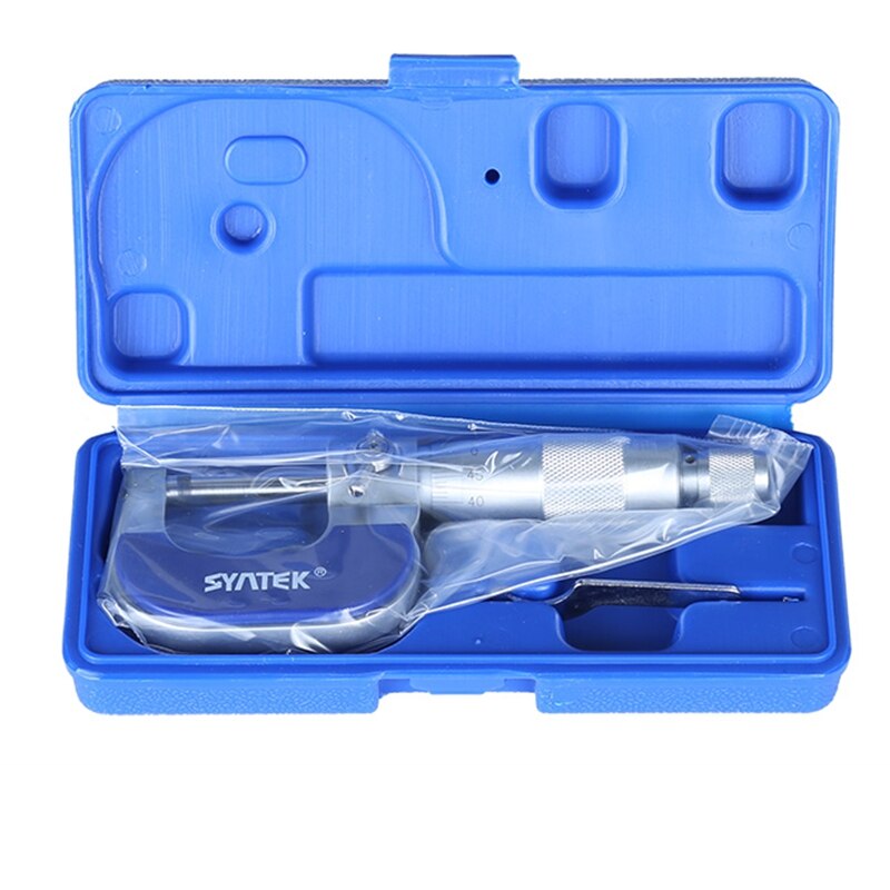 Micrómetro exterior de 0,01mm, medidor de espesor, herramientas de medición, analógico, de Metal, 0-25mm