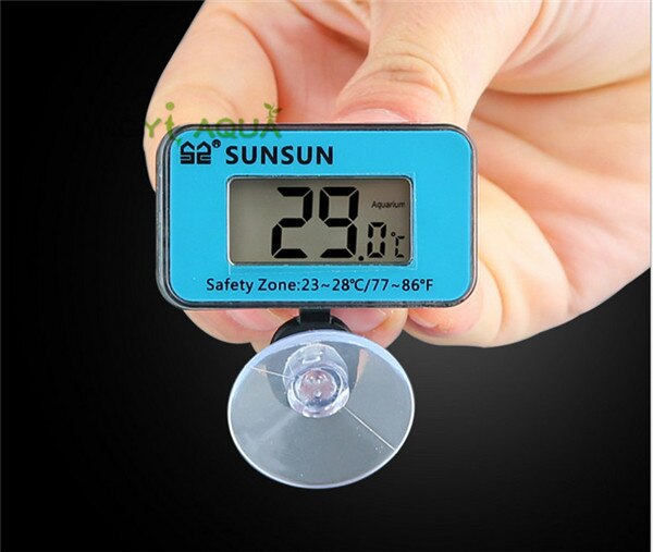 1 piece sunsun aquarium liquid crystal 3-in-1 thermometer external digital display/built-in diving thermometer WDJ-004/005: WDJ 005