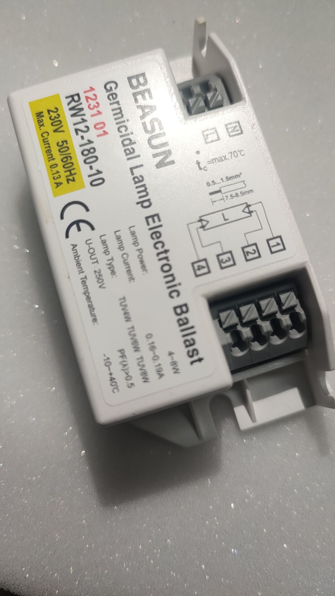 BEASUN RW12-180-10 (220V) 4W 6W 8W UV Lampe Evg