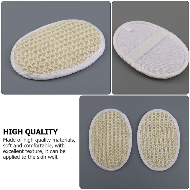 6pcs Home Exfoliating Loofah Back Scrubber Back Washer Cleaner Bath Wipe