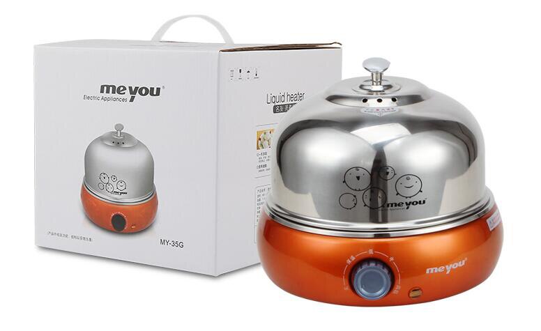 Stainless Steel Egg Boiler(9 eggs) Multi-functional Egg Poacher Automatic Egg Steamer