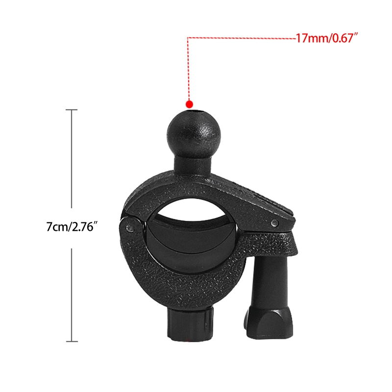 17Mm Balhoofd Adapter Ballhead Clamp Mount Motorfiets Gps Navigator Fiets Stuur Clip Houder Quick 85DD