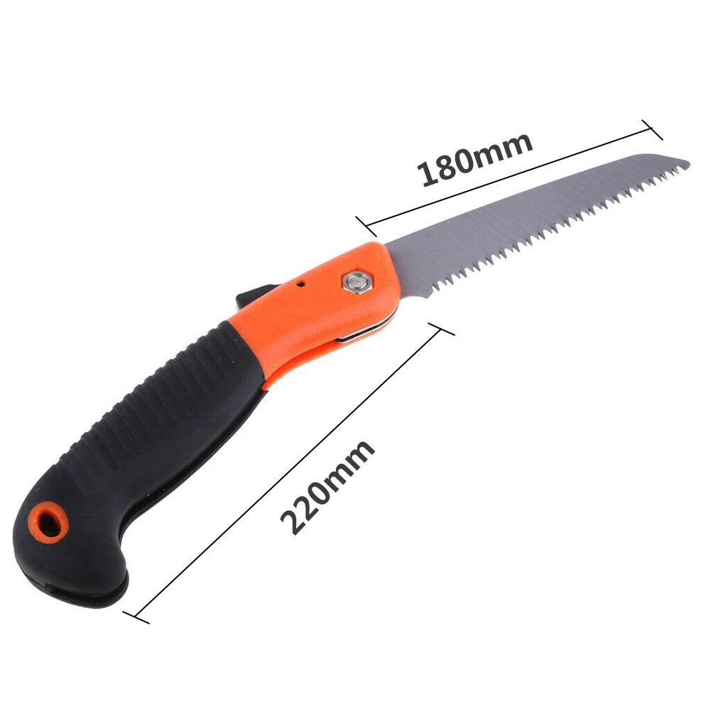 Folding Fruit Tree Pruning Saw Triple Cut Garden Hand Pruner Tree Hedge Trimming Woodworking Manual Saw