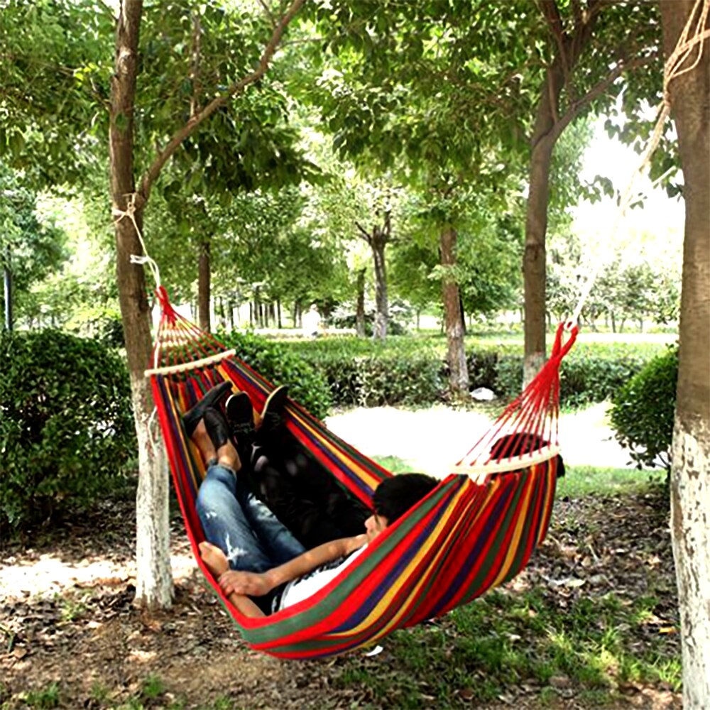 Canvas Bedroom Hanging Hammock Lazy Chair Adults Kids Indoor Portable Relaxation Thickened Outdoor Swing Travel Camping