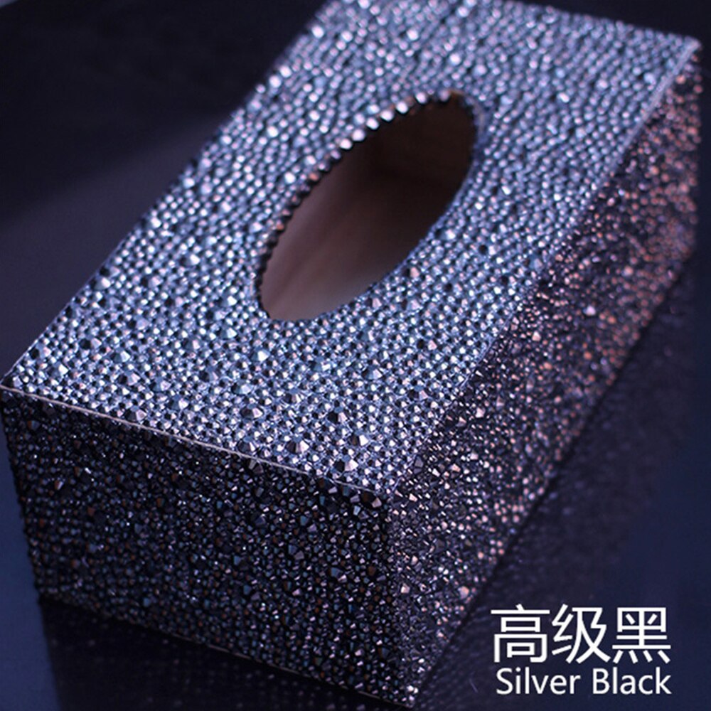 Diamond Embroidery Tissue Box 5D DIY Handmade Diamond Painting Mosaic Home Wedding Decoration Crafts: Light Grey