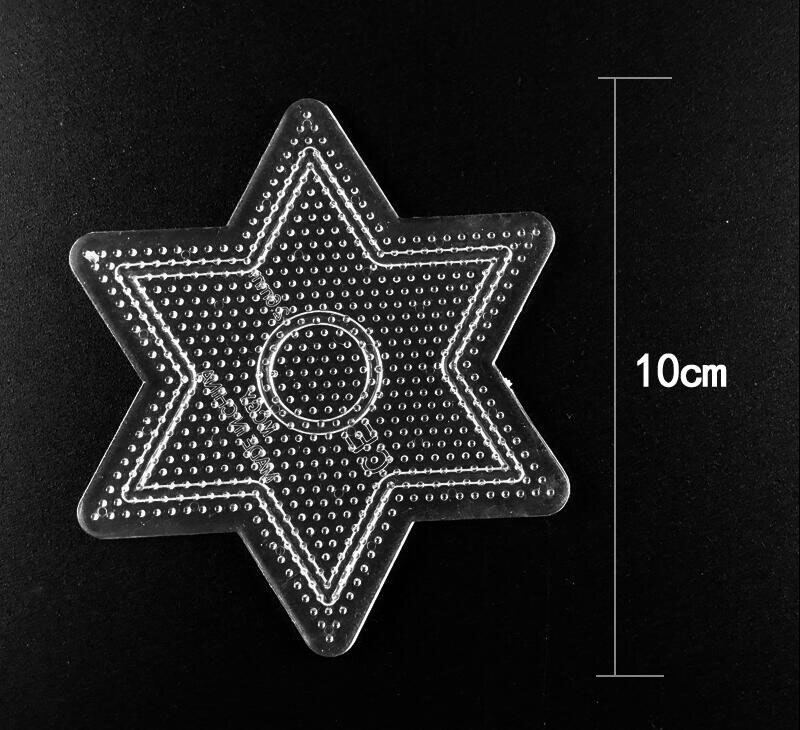 2.6Mm Hama Kralen Transparant Pegboard Puzzel Perler Zekering Sjabloon Voor Creatief Educatief Speelgoed: Small hexagonal