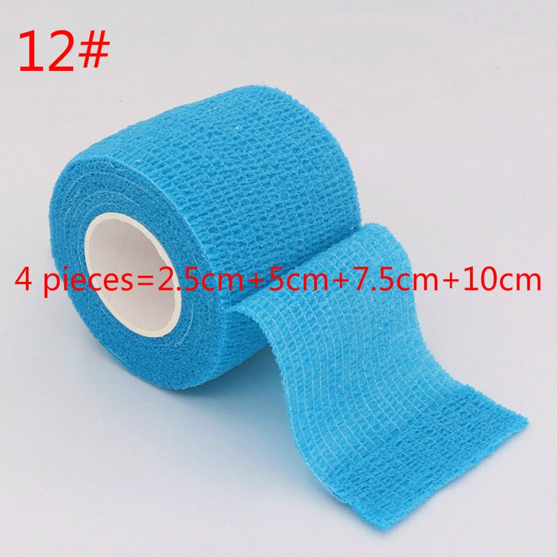 4 Pieces Elastoplast Bandage 4.5m Length Self Adhesive Sports Protector Breathable Elastic Bandage Gym Athletic Tape: Purple