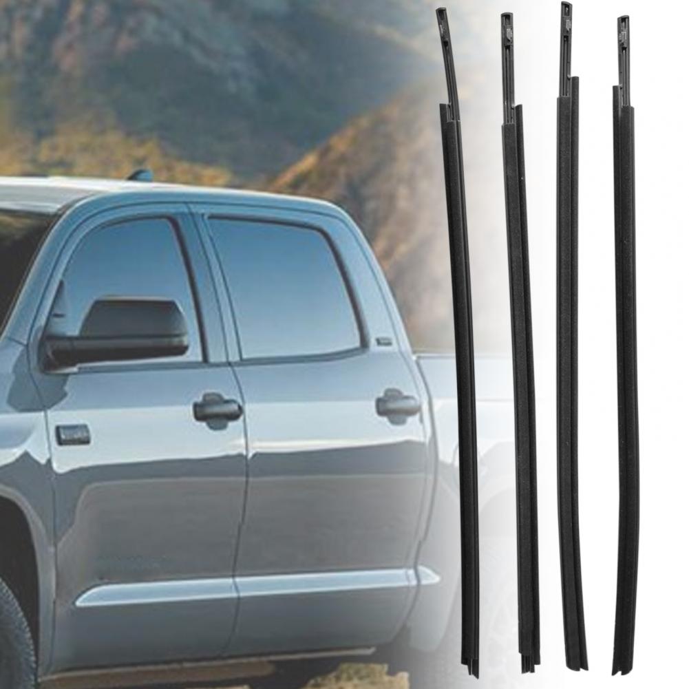 YzusGomumu 72450-SNA-A01 Car Window Moulding Trim 4Pcs Weatherstrip Window Seal