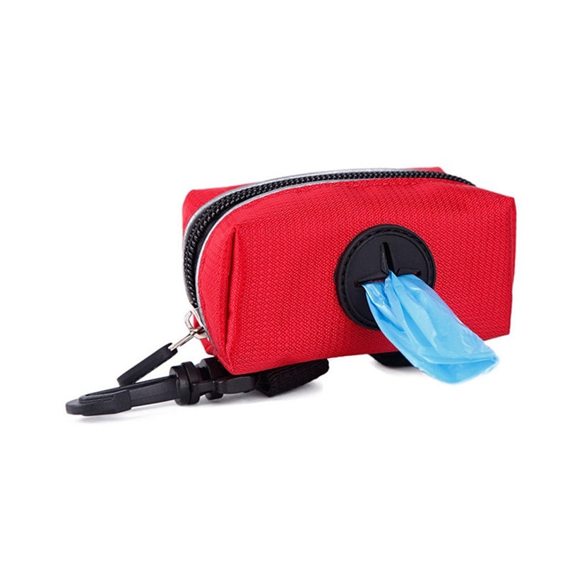 Waterproof Dog Poop Waste Bag Holder Pouch Outdoor Walking Garbage Bags Organizer Pet Puppy Cat Pick Up Poop Bag Dispenser