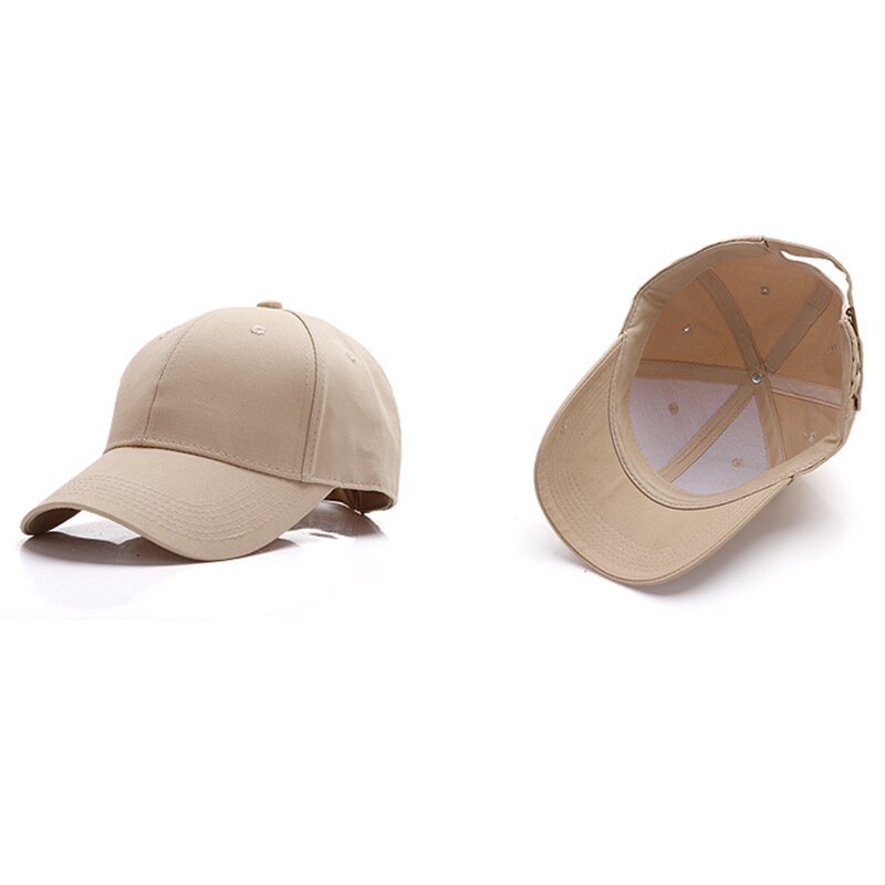 Unisex bomuld ensfarvet baseballkasket damer sommer travelall-match solhat herre udendørs sport / bjergbestigning