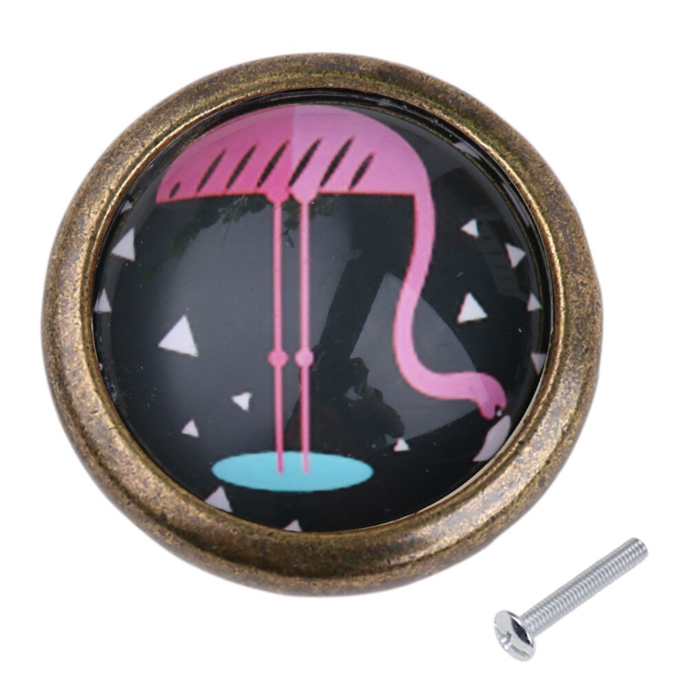 Baoblaze, novedad, muebles de flamenco, Pomo de puerta, vestidor, cajón, armario, tirador de manija, manija, decoración de armario de dormitorio y hogar: 3