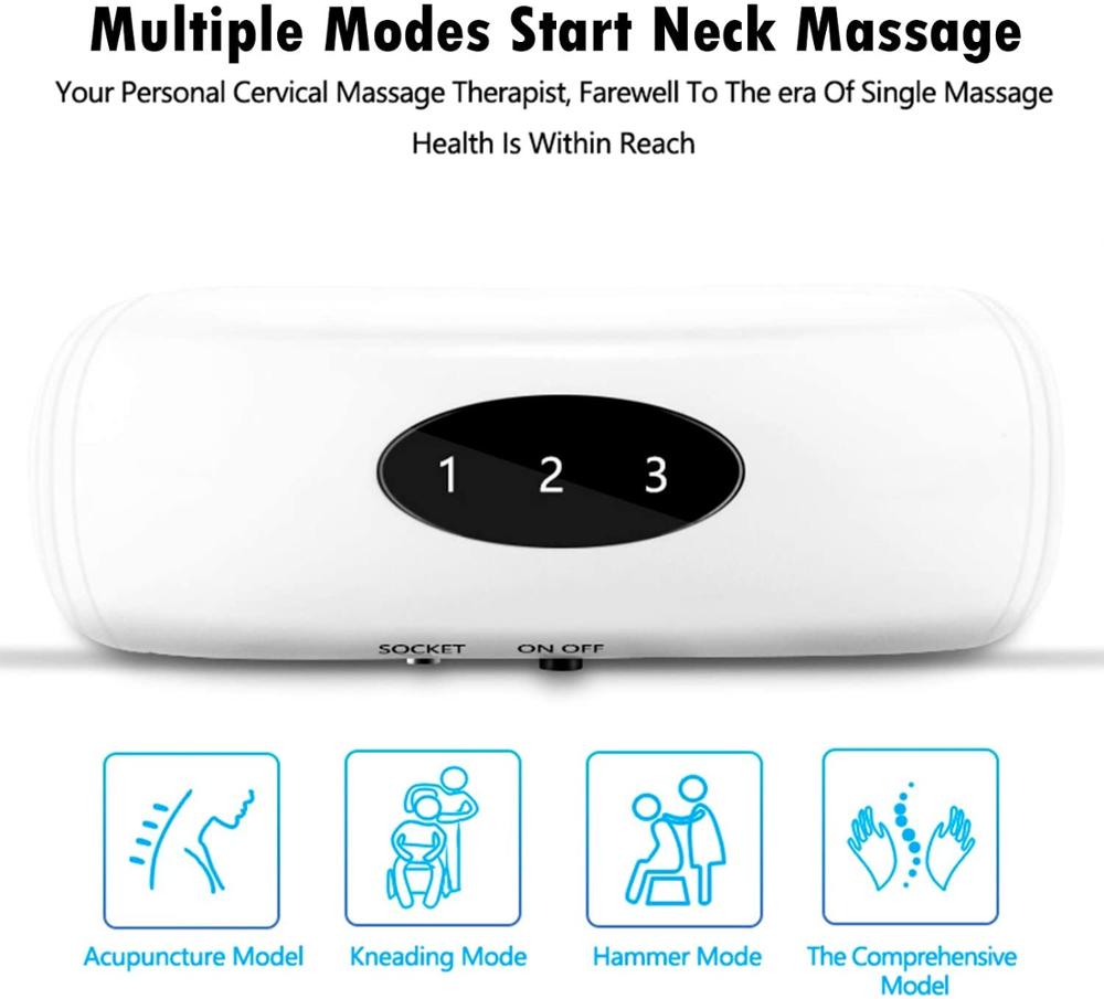 6 Modi Hals Massager Massageador Elektrische Nek Massager Elektrische Puls Rug En Nek Massager