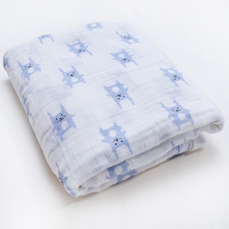Klaring! Mousseline Inbakeren Baby Deken Zachte Katoenen Baby Wrap Sjaal Multiuse Baby Badhanddoek Luier Beddengoed Accessoires: cartoon
