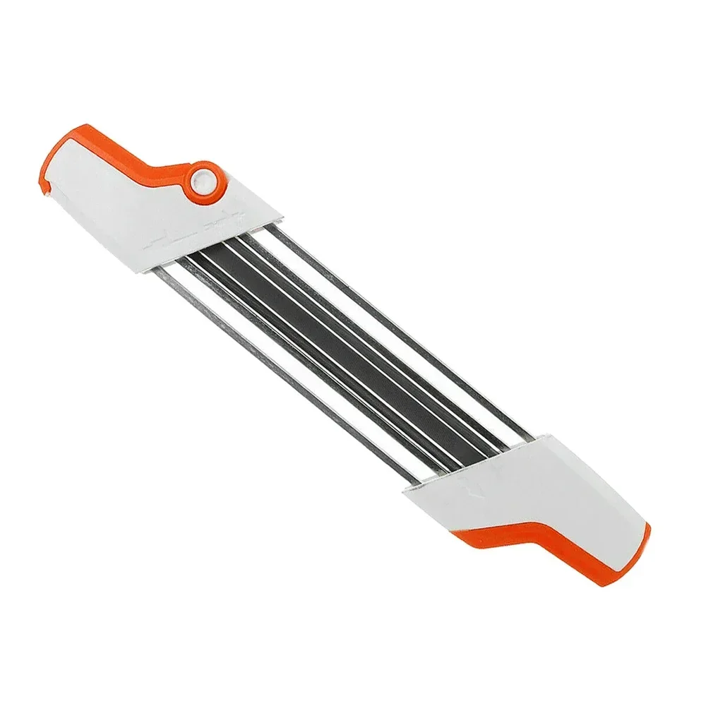 2 IN 1 Chainsaw Chain Sharpener Chain File Sharpener 4.8mm Rubbing Wood Teeth Manual Chain Grinding File Sharpener Tool: Default Title