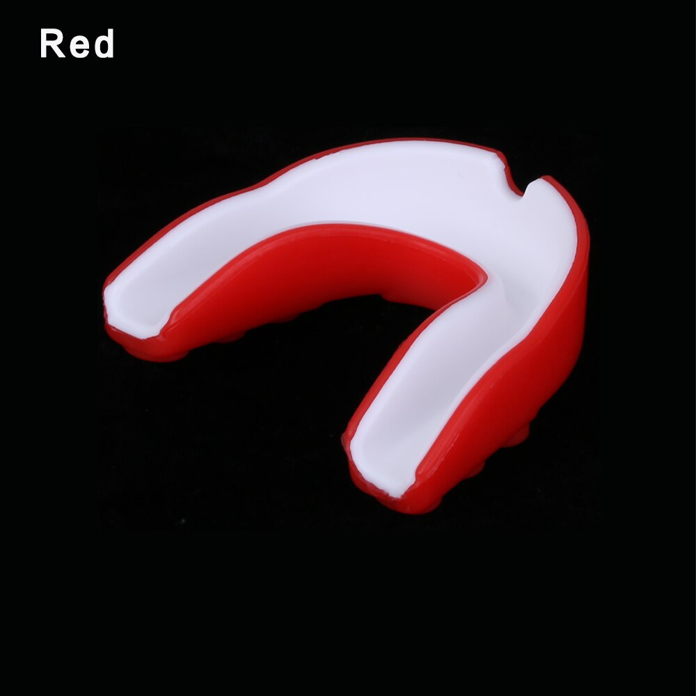 1pc Soft EVA Silicone Tanden Protector Volwassen Mond Guard Gebitsbeschermer voor Boksen Sport Voetbal Basketbal Hockey Karate Muay Thai: Style 1 -red