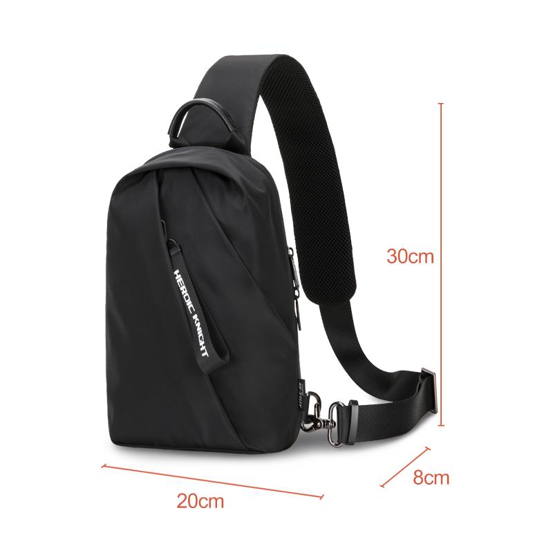 Héroïque chevalier hommes messagers poitrine sac multifonction sacs à bandoulière 9.7inchs Pad poitrine Pack pour hommes court voyage sac à bandoulière