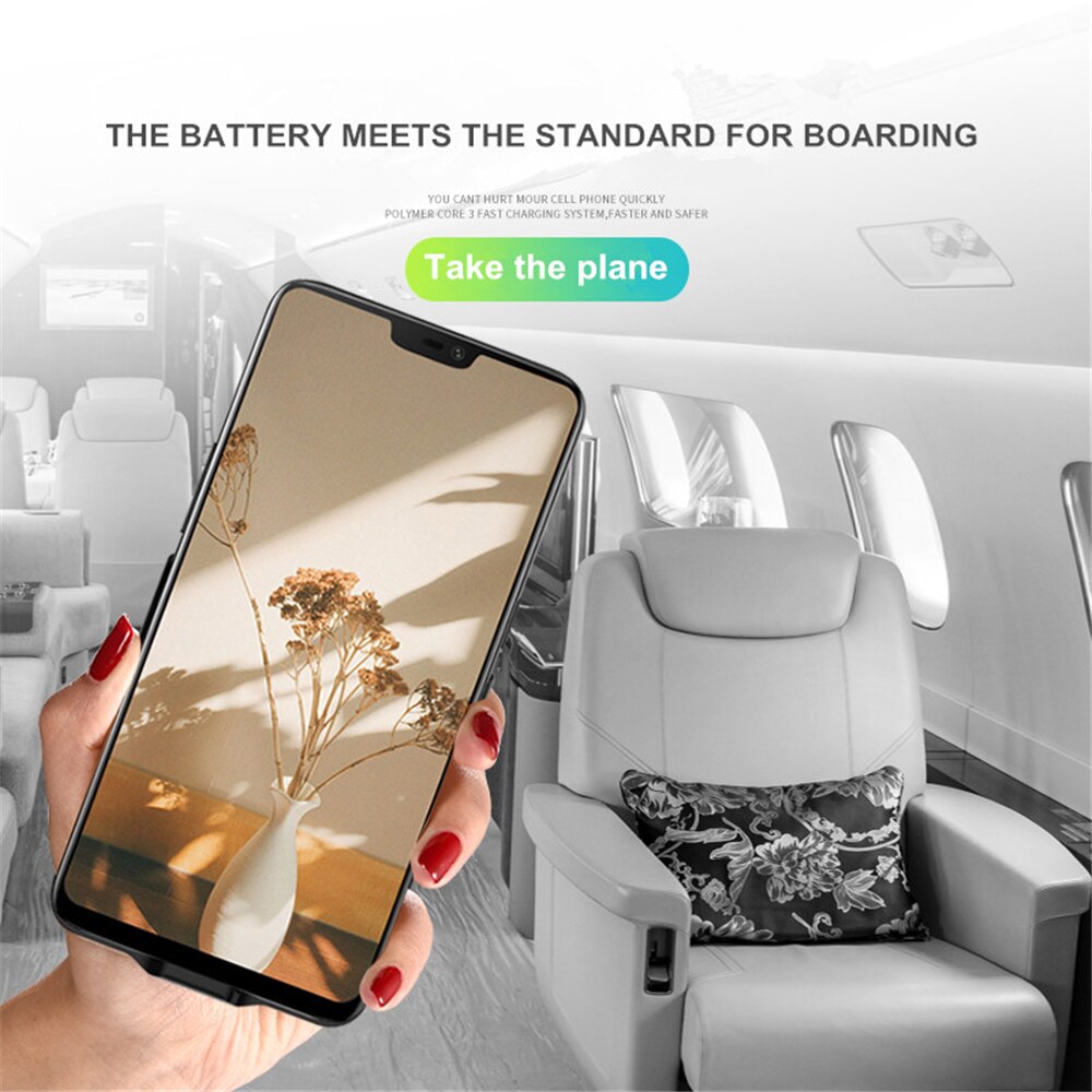 6500mAh Slim Battery Charger Case for Oneplus 6 Battery Cover Slim External Power Bank Backup shockproof Charging Back Cover