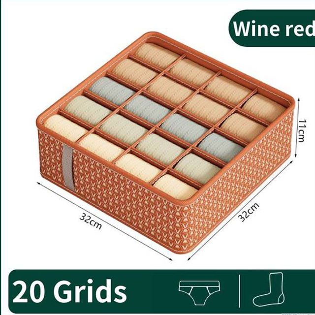 Kast Organizer Ondergoed Lade Organizer Sokken Bh Kleding Opbergdoos Garderobe Organizer Kledingkast Lade Organisatoren: Oranje