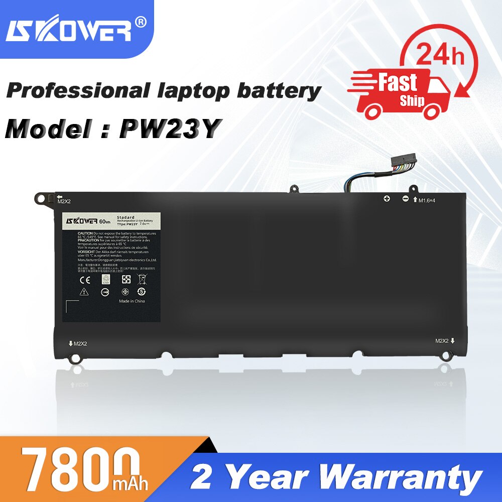 SKOWER DELL Notebook Battery For XPS 13 9333 9343 9350 9360 9370 9380 L321X L322X L221X Batteries 90V7W PW23Y C4K9V DXGH8 P54G