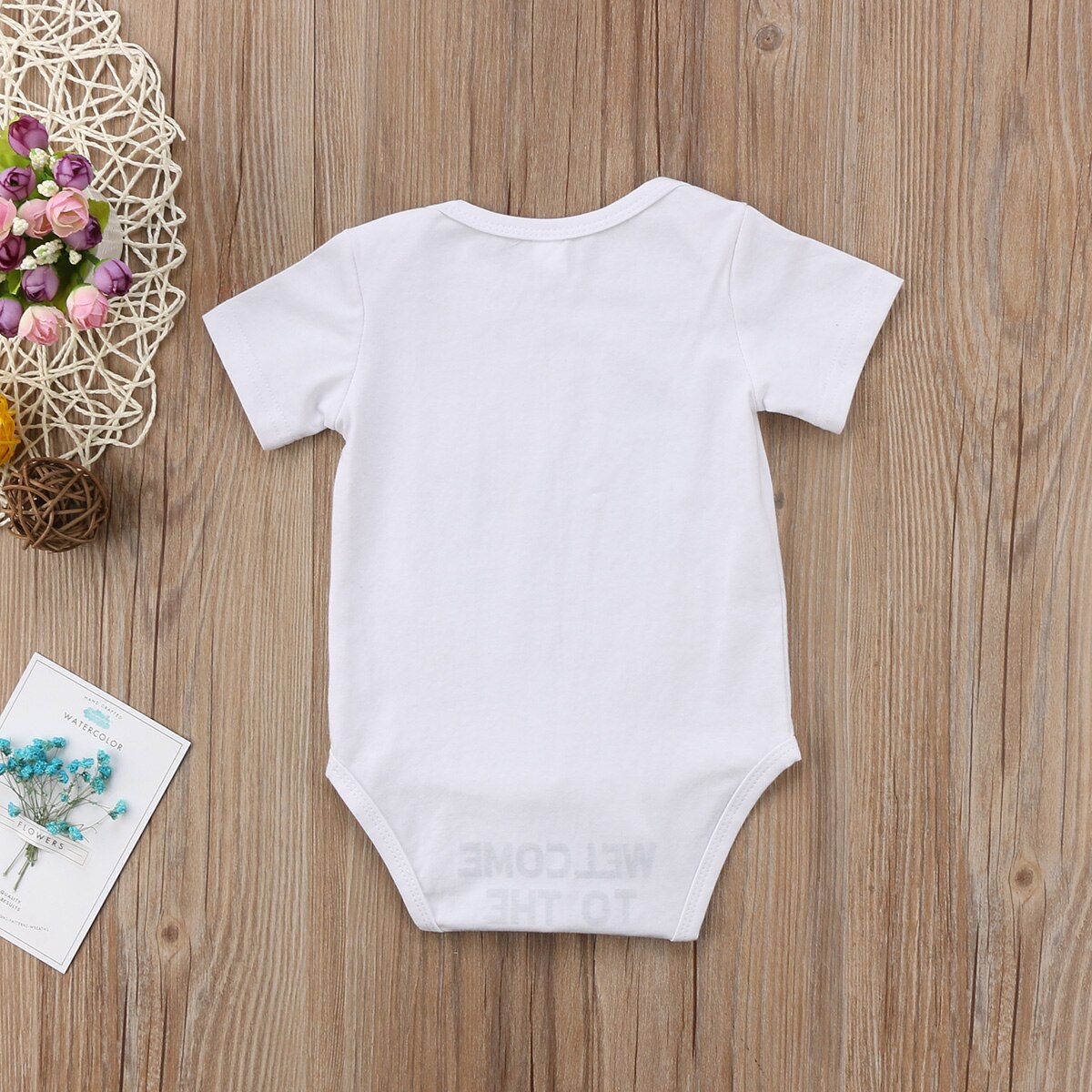 summer Funny Kids Infant Baby Boy Girl Clothes short sleeve printed Bodysuit Jumpsuit Bodysuit kid Outfit