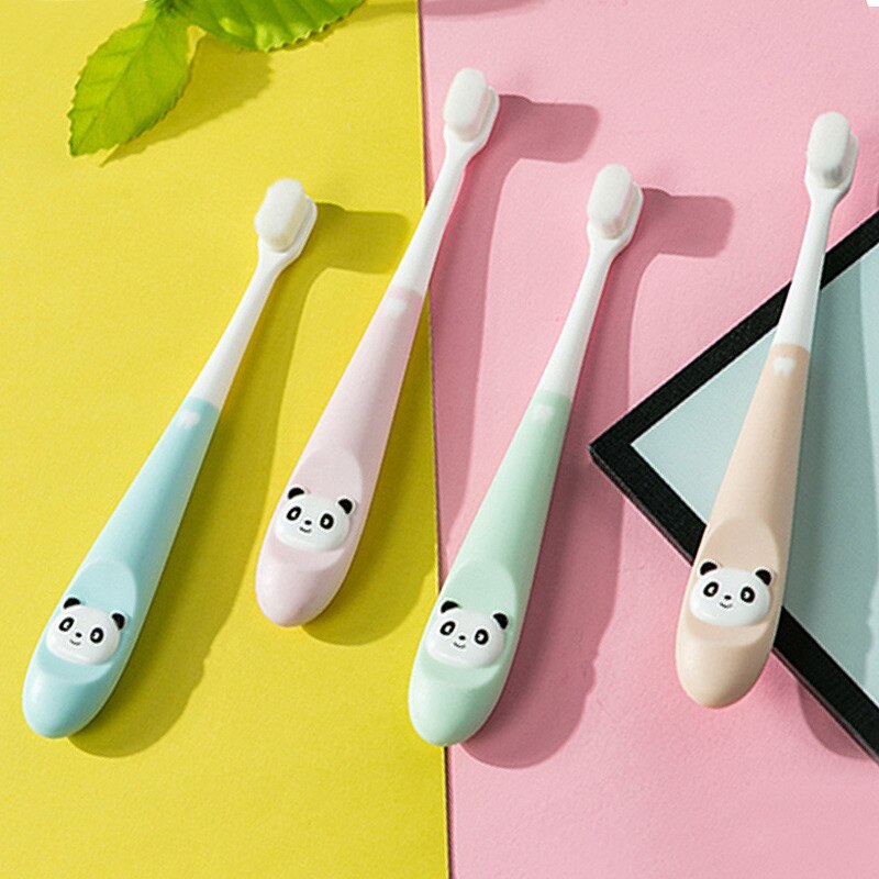 1pcs Cute Cartoons Soft Ten thousand Fur Children Toothbrush ，for 1-3 years Girls Boys Kids Baby Tooth Washing Tool
