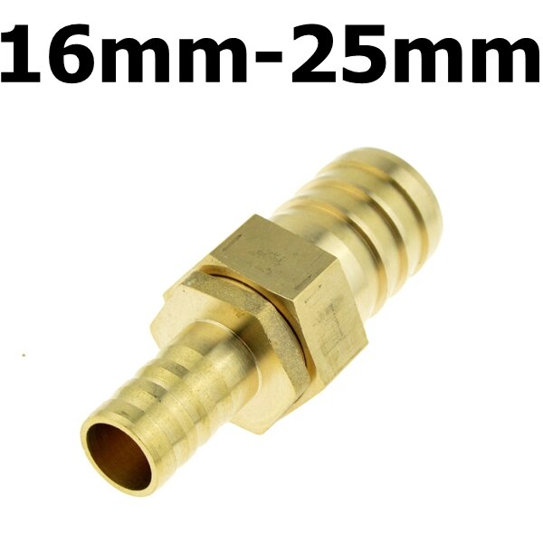 Brass Fitting 16mm Hose Barb to 19mm 25mm 32mm OD Hose Gas Coupler Connector Raccord Barb Reducer Copper Pipe Air Tube Adapter