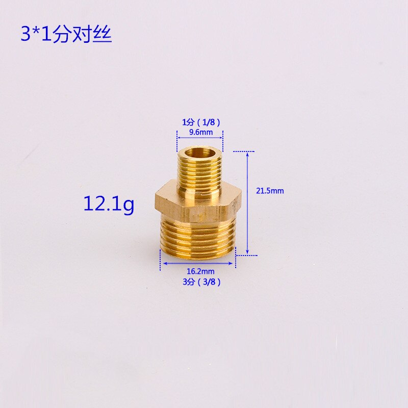 1/8 zoll 1/4 zoll 3/8 zoll 1/2 zoll männlichen gewinde Durcheinander Montage verhexen nippel anschluss BSP Außengewinde Stecker Schnell Adapter: 3X1