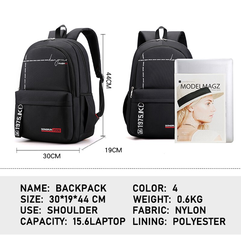 Grote capaciteit nylon rugzak heren schoudertas anti-diefstal schooltas voor tienerjongens mochilas mannelijke rugzak rugtas