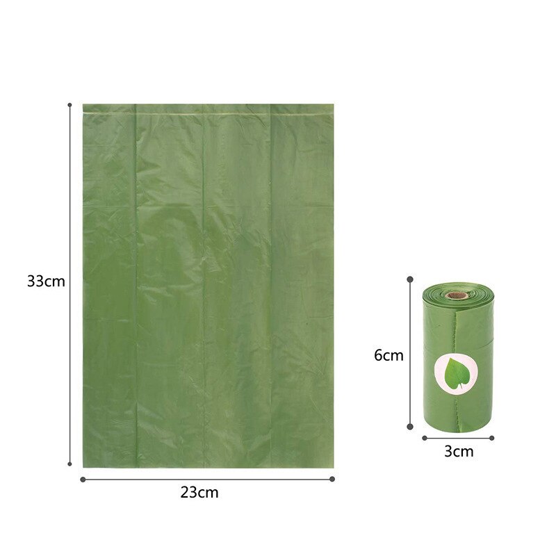 Biodegradable Pet Dog Poop Bags Portable Carrier Dog Waste Bags Dispenser Outdoor Degradable Dog Trash Excrement Toilet Bags