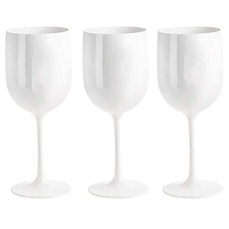 Ubrydelige vinglas kopper plast vinglas ideel til fest indendørs udendørs brug splintres vinglas sæt  of 3: 3 wien kopper