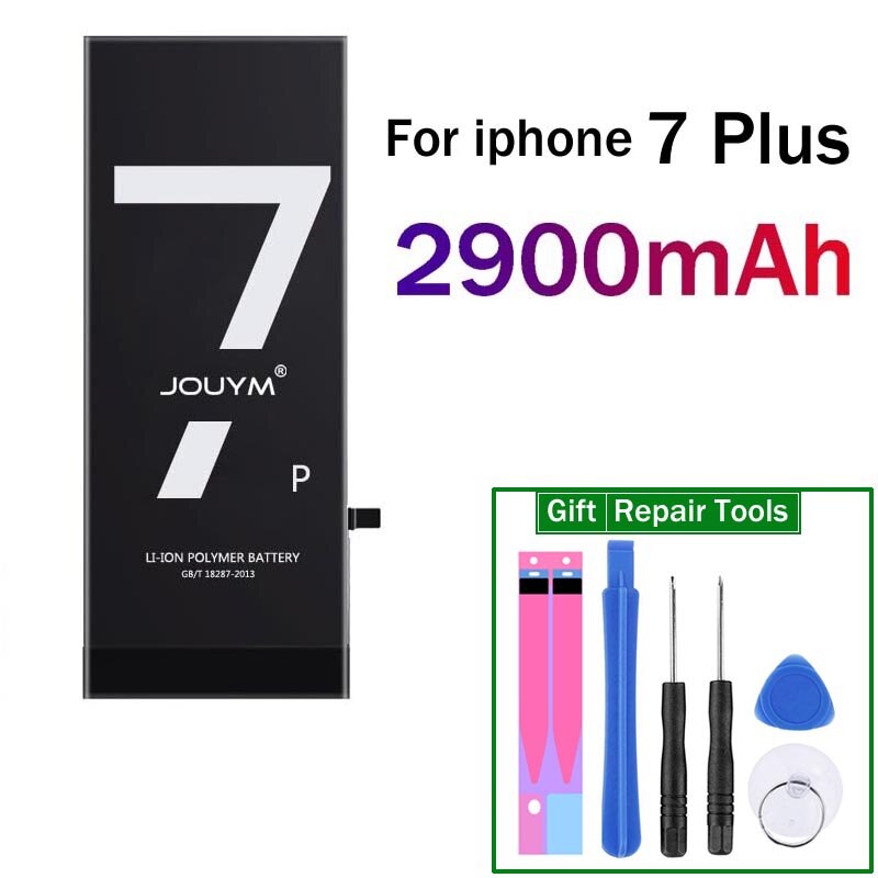 JOUYM oryginalna Bateria telefonu dla iPhone 6 6S 7 8 5S 5 SE 6 plus wymiana jakości Bateria dla iPhone6 iPhone7 z zestawem narzędzi: for iPhone 7 plus