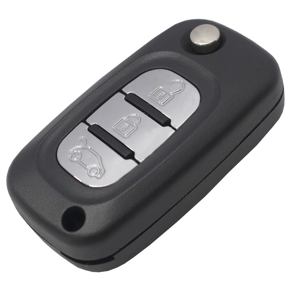XNRKEY – coque de clé télécommande pliable, 2/3 boutons, pour Renault Clio Scenic Megane III Vivaro Movano, contrôleur de la circulation, Kangoo