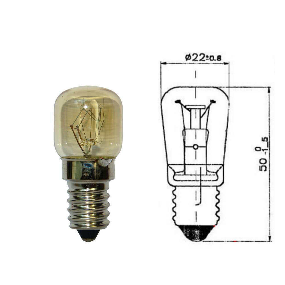 10pcs E14 T22 15W 110V~130V Oven Bulb Oven Lamp Heat Resistant Bulb 300'C