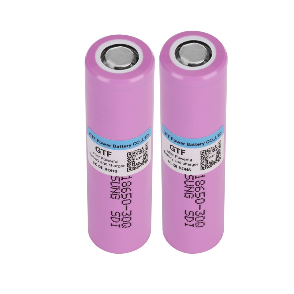 100%  originale 3.7v 18650 batterier 3000 mah inr 18650 30q 20a utladet li-ion oppladbart batteri for lommelykt