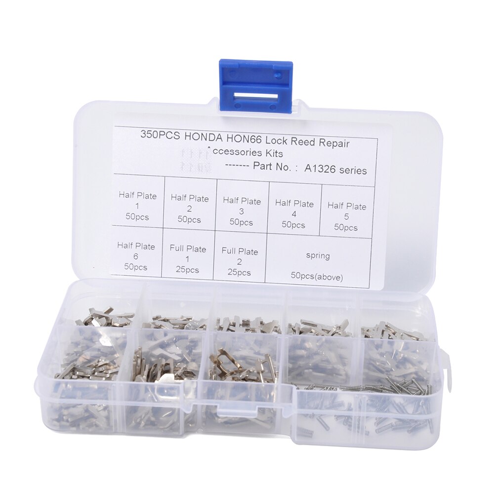 350 Stks/set Auto Lock Reparatie Kit Accessoires Plastic En Metalen Auto Lock Reed HON66 Lock Plate Vervanging Voor Honda: Default Title