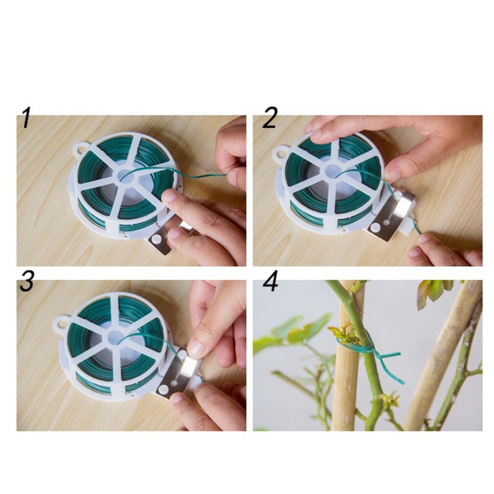 Gardening cable tie climbing frame flower stand garden cable tie wire flower tree tie wire with shears