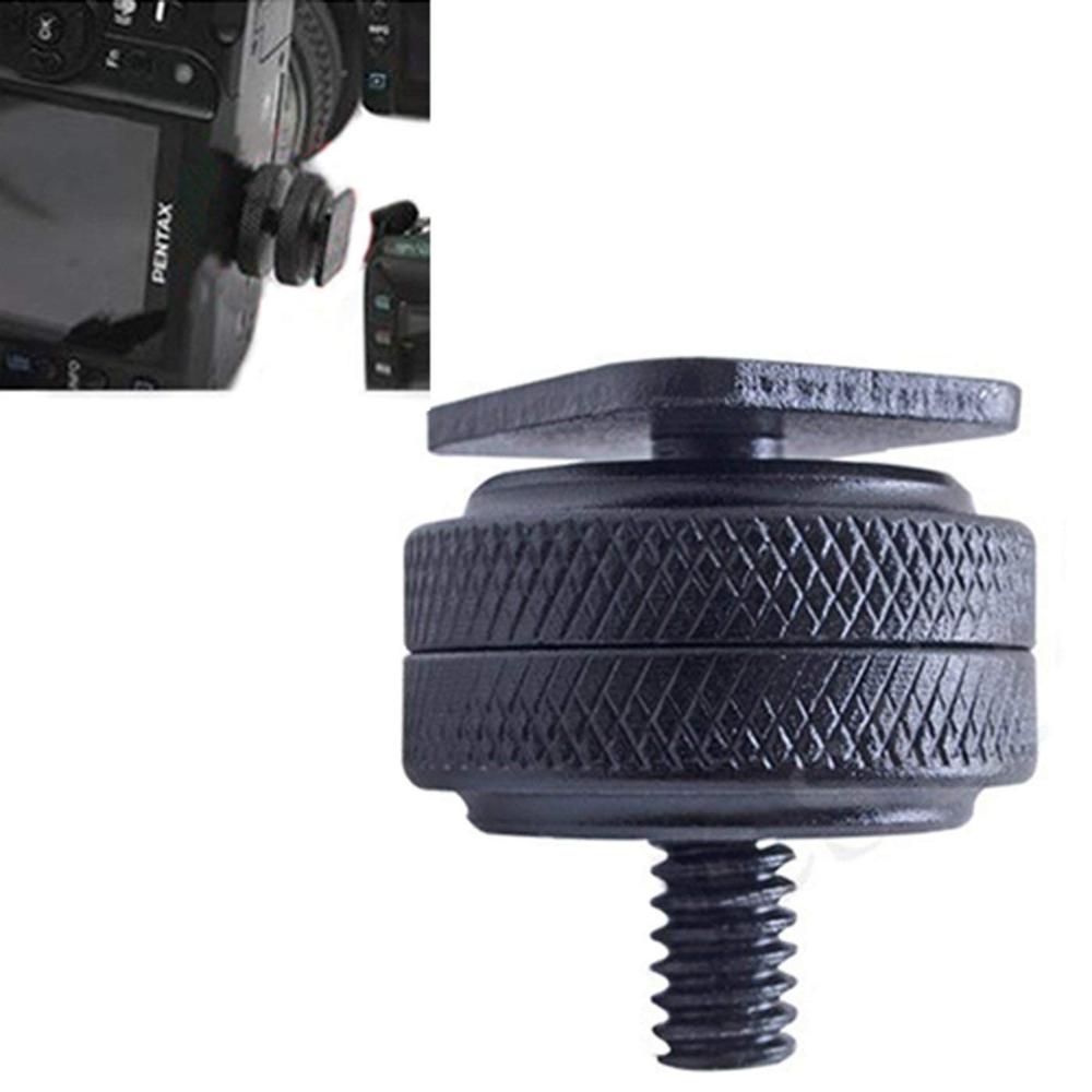 50pcs cheap price Durable Pro 1/4 Camera Mount Adapter for Tripod Screw to Flash Shoe