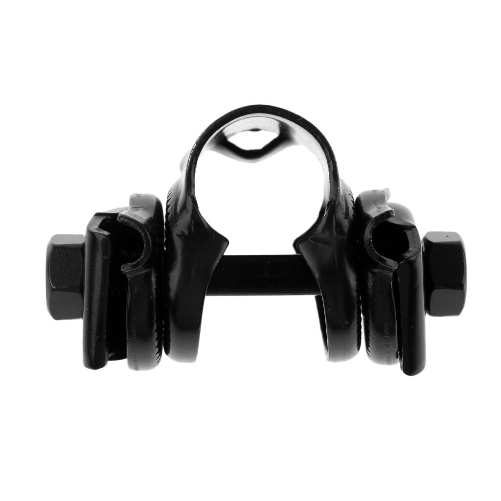 Black Steel Saddle Guts Seat Post Clamp 24mm Bike Bicycle Cycling Seat Post Clip Mount Bracket Abrazadera de tija de sillin