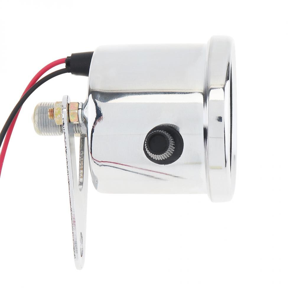 Universal 12V Yellow Night Light Motorcycle Speedometer Metal Case Car Meter and Kilometer Table for Retro Motorcycle