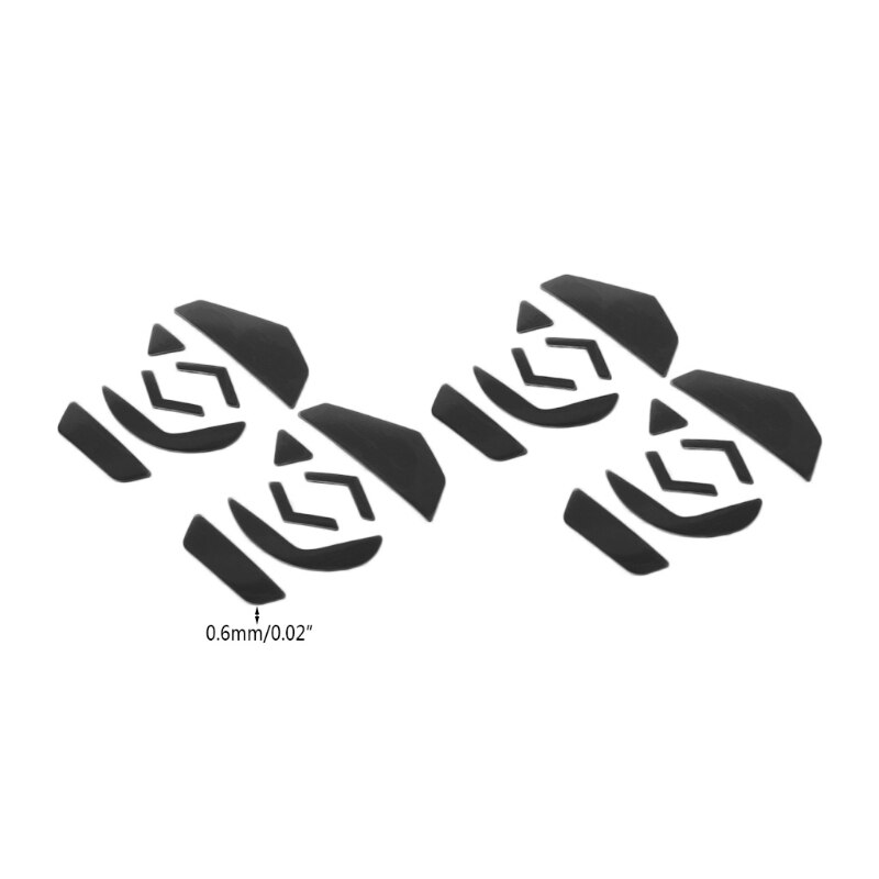 4 sets 0.6mm muismatten, muismatten en stickers voor logitech  g502-  l4md