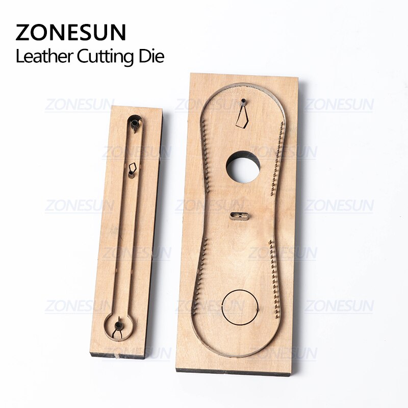 ZONESUN Custom Leather Car Key Chain Die Cuts For Handmade Key Ring DIY Hang Decoration Cutting Clicker Die Steel Rule Die