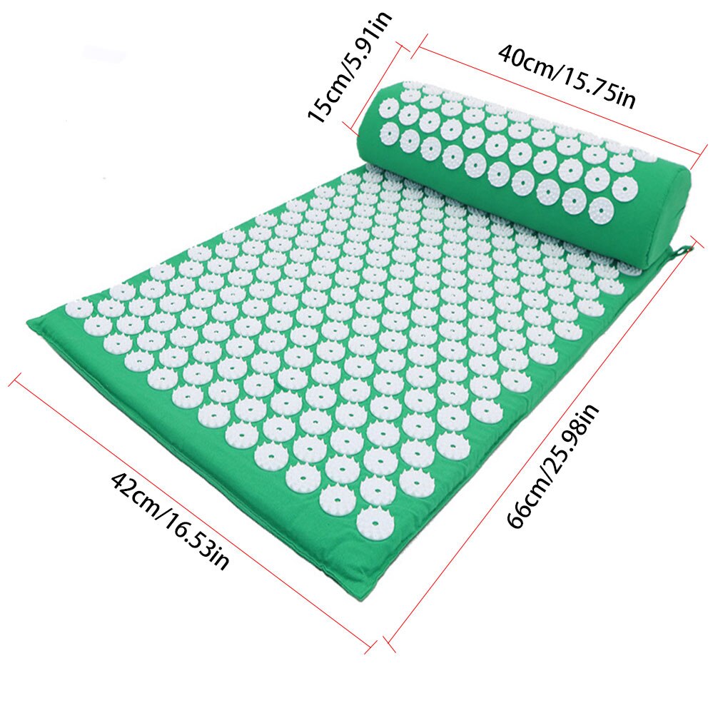 Massage Mat Pillow Set Home Gym Fitness Muscle Relaxation Yoga Mat Cushion Set Sports Accessory