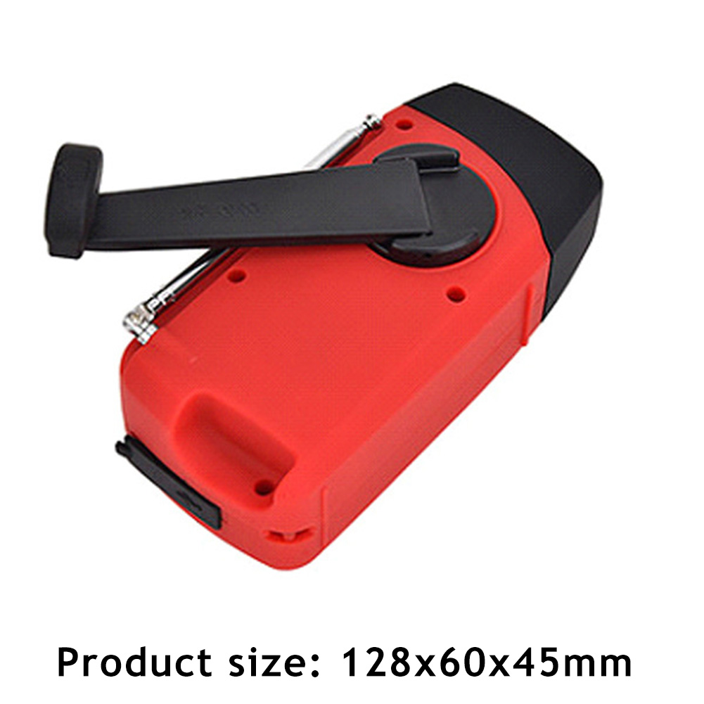 Protable Solar Radio Hand Crank Self Powered Phone Charger AM/FM/NOAA Weather Radio Emergency LED Flashlight Lamp Power Bank