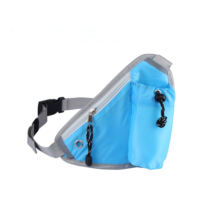 3 farver foldbar sportstaske vandtæt gymnastiktaske løbe-taljetaske til mænd/kvinder pakkebar duffel-sportstaske rejserygsæk 30: Blå farve