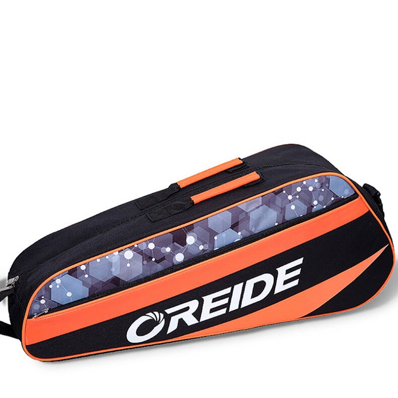 Grote Capaciteit Waterdichte Badminton Sport Tassen 3-6 Badminton Rackets Tas Voor Mannen Vrouwen Enkele Schouder Opslag Rugzakken: Orange