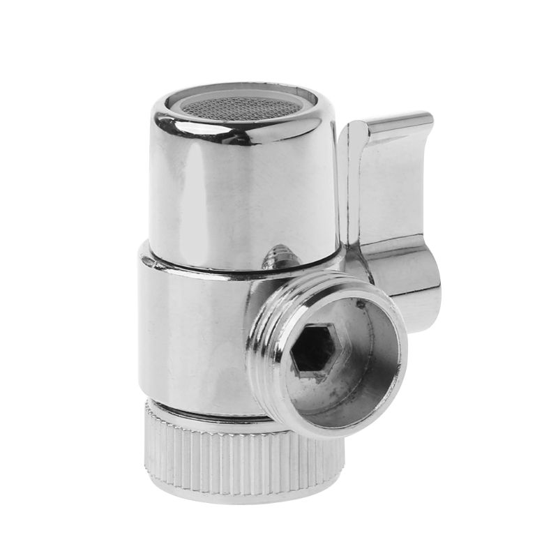 Messing 3-Weg Wisselklep Kraan Connector Adapter Drie Hoofd Functie Schakelaar Kraan Connector Adapter