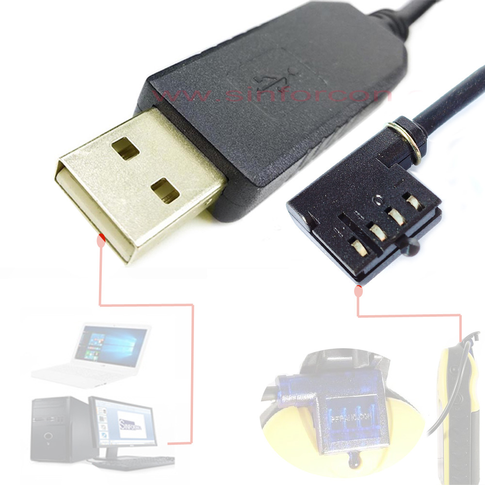 Cable USB a ePlug para GPS antiguo Garmin Etrex H Camo, Vista, Venture, Summit Map, Cable de actualización de firmware
