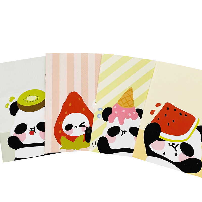 18 Pagina 'S Leuke Panda En Fruit Notebook Schrijven Dagboek Boek School Office Supply Kids Student Briefpapier