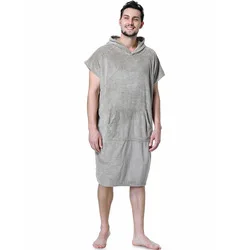 Albornoz cambiante para natación, capa de secado rápido, surf, buceo, Toalla de baño con capucha, capa de playa, a prueba de viento y cálida